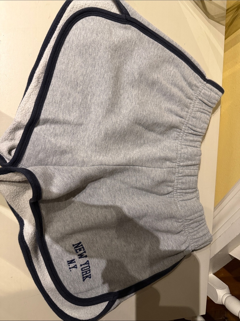 Brandy Melville Grey Shorts with Navy Trim